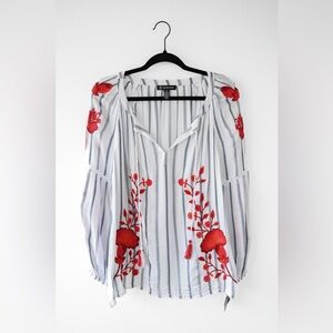 INC International Concepts Floral Bohemian Shirt